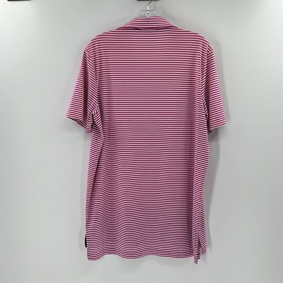 RLX Ralph Lauren Men's SS Performance Polo Shirt - Pink/White - Medium - Picture 5 of 5
